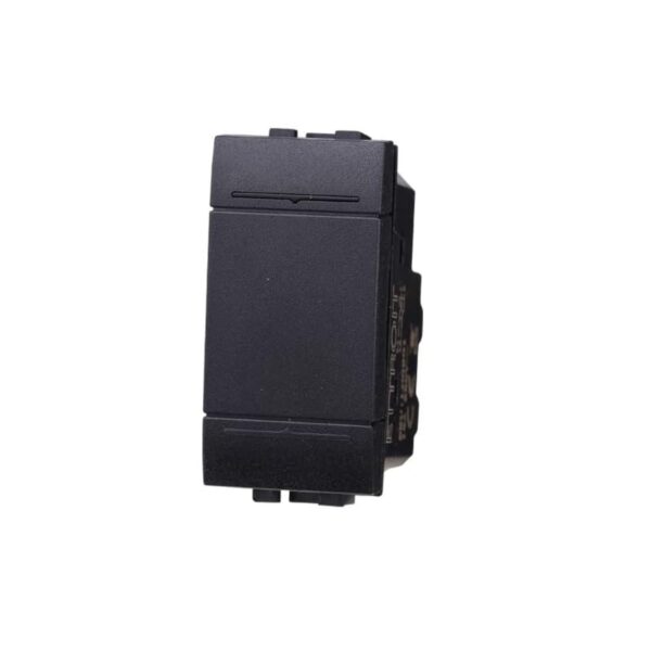 ETTROIT MODULI PRESE INTERRUTTORI SHUCKO PULSANTI TV DIMMER COMPATIBILE SERIE LIVING NERI