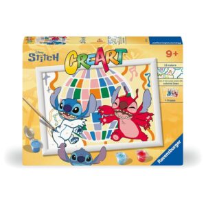 Ravensburger - Creart Serie D: Disney Stitch & Leroy | Dipingere Con I Numeri Bambini