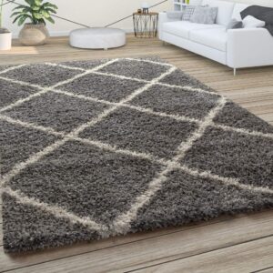 Paco Home Morbido tappeto a pelo lungo Shaggy per soggiorno in stile scandinavo