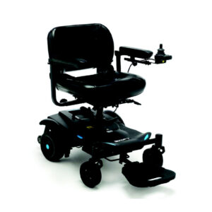 KSP Sedia A Rotelle Elettrica per disabili Carrozzina K-Swifty con pedane Nero