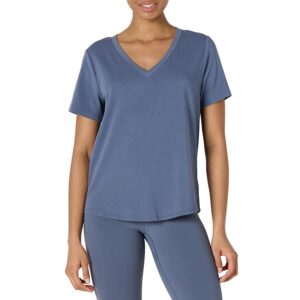 Amazon Essentials T-shirt Leggera Sportiva Tecnica per Yoga in Morbido Cotone