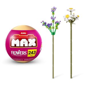 Collezione di mattoncini MAX Premium Flowers di ZURU(fino a 243 pezzi)