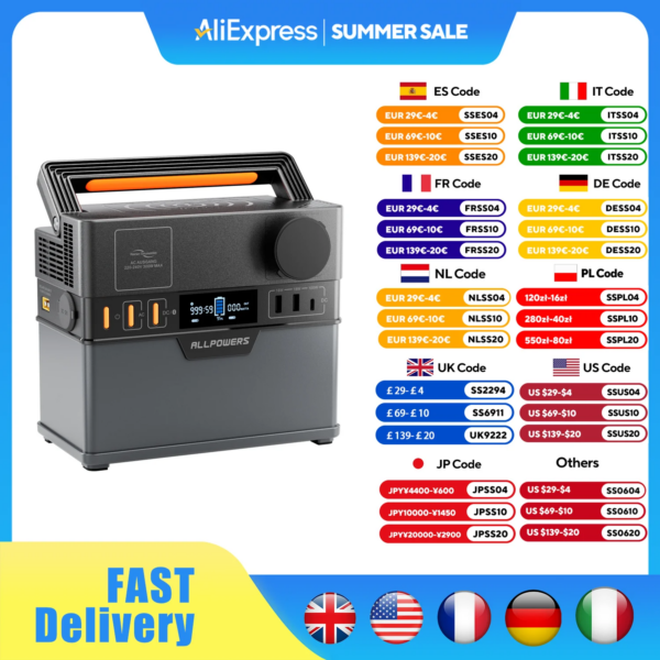 ALLPOWERS S300 centrale elettrica portatile 300W