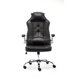 Momo Design MD-GC003OFF-K sedia per videogioco Sedia da gaming per PC Seduta imbottita Nero