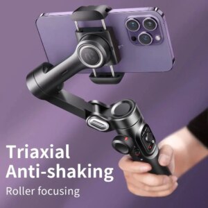 AOCHUAN Stabilizzatore cardanico portatile a 3 assi SmartXE per smartphone per iPhone