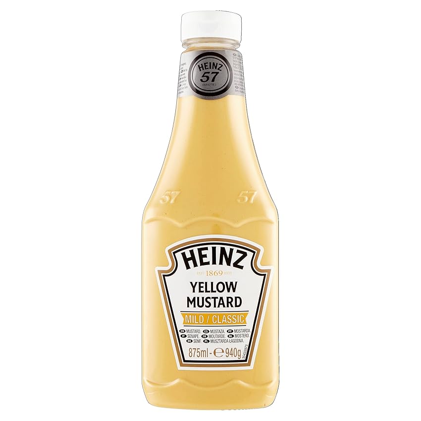 Heinz Yellow Mustard King Kong 875 Ml (6 Confezioni) Heinz Yellow Mustard King Kong 875 Ml (6 Confezioni)