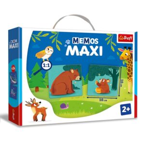 Trefl - Memo Maxi Animali e i loro figli - Gioco Educativo di Memoria per i Più Piccoli