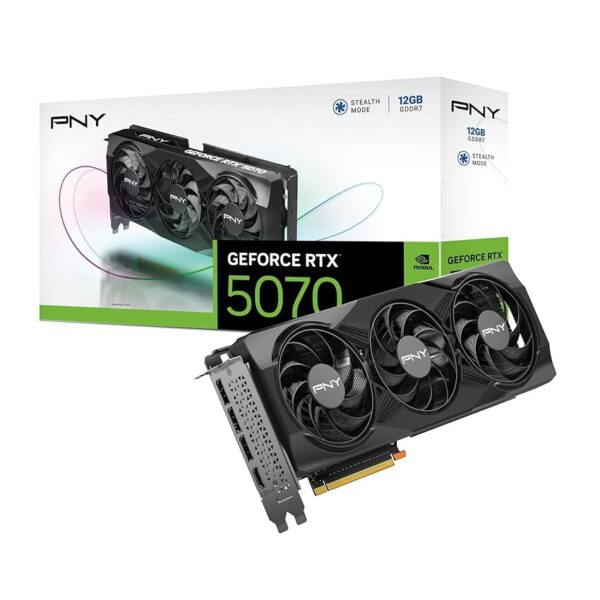 PNY Scheda Grafica GEFORCE RTX™ 5070 12GB Triple Fan DLSS 4