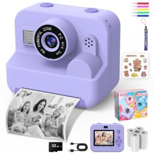 CONMRO Macchina Fotografica Bambini Istantanea - 1080P 2.4" Selfie Fotocamera Bambini