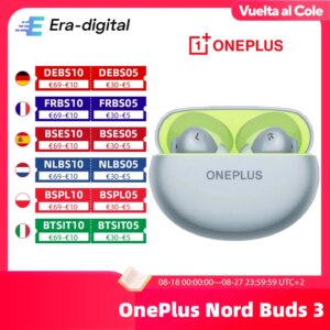 Versione globale OnePlus Nord Buds 3 cuffie bluetooth wireless Fino a 32dB Cancellazione