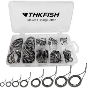 THKFISH Anelli Canna da Pesca Kit di riparazione per canne da pesca Acciaio inossidabile