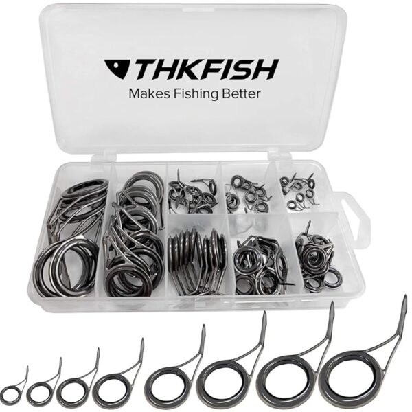THKFISH Anelli Canna da Pesca Kit di riparazione per canne da pesca Acciaio inossidabile