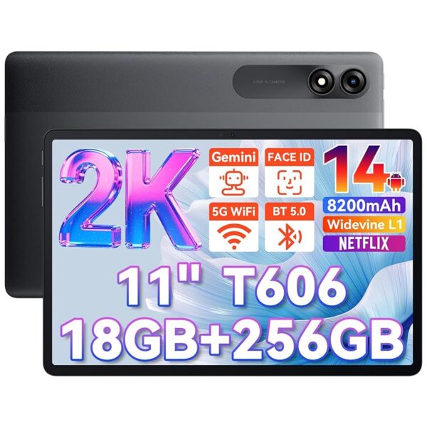 Blackview Tablet 11 Pollici Android Tablet 18 GB RAM 256 GB ROM (1 TB TF)