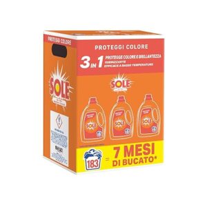 Sole Detersivo Lavatrice Proteggi Colore 183 Lavaggi