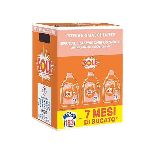 Sole Detersivo Lavatrice Potere Smacchiante 183 Lavaggi