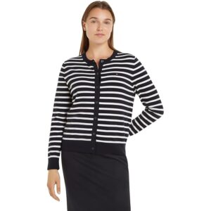 Tommy Hilfiger Donna Cardigan Jersey Stitch Cardigan Elegante