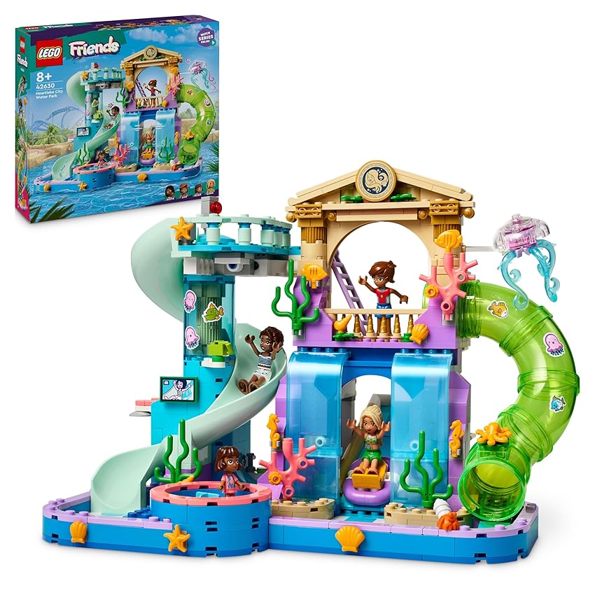 LEGO Friends Parco Acquatico di Heartlake City - Giocattolo con 4 Mini Bamboline LEGO Friends Parco Acquatico di Heartlake City - Giocattolo con 4 Mini Bamboline