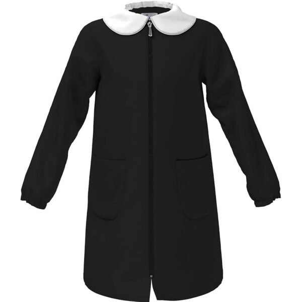 siggi Grembiule Femmina Nero con Zip (7anni-122 cm)