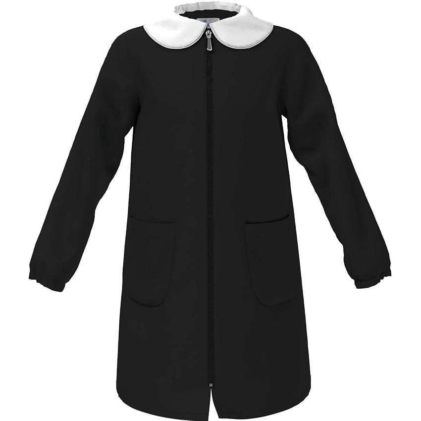 siggi Grembiule Femmina Nero con Zip (7anni-122 cm) siggi Grembiule Femmina Nero con Zip (7anni-122 cm)