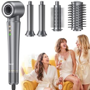 Bopcal Phon Capelli Professionale 5 in 1 - Hair Styler 160000RPM Spazzola Asciugacapelli