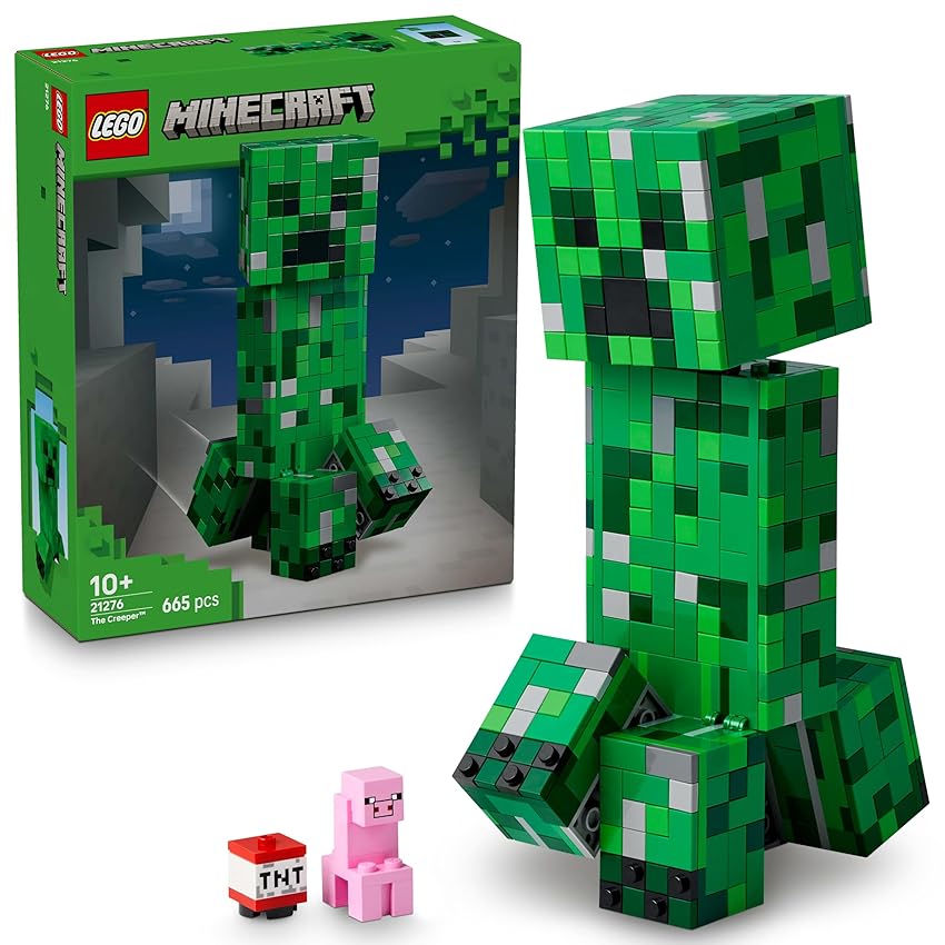 LEGO Minecraft Creeper Giocattolo - Action Figure di Mob Snodabile con Scomparto Segreto LEGO Minecraft Creeper Giocattolo - Action Figure di Mob Snodabile con Scomparto Segreto