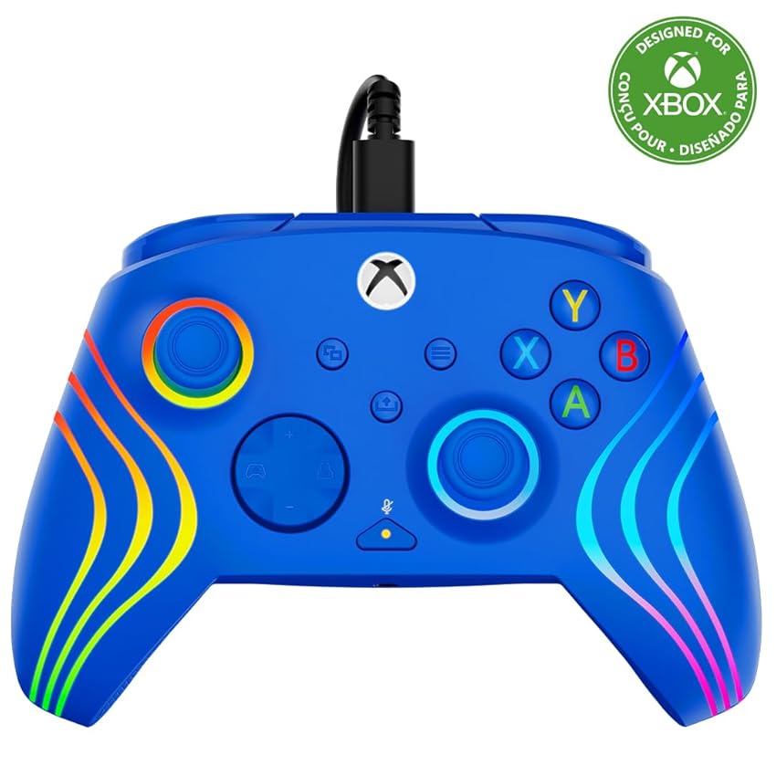 Turtle Beach Afterglow Wave Controller Gamepad RGB cablato blu Turtle Beach Afterglow Wave Controller Gamepad RGB cablato blu