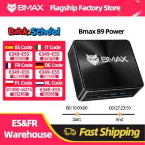 Bmax B9 Power Mini Pc Intel Core I9-12900H 14 Core Max 5.0Ghz 24Gb 32Gb Ram 1Tb Ssd