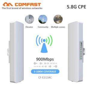 COMFAST CF-E313AC 900Mbps 5.8G WIFI CPE Wireless AP Bridge 5Km a lungo raggio 12dBi