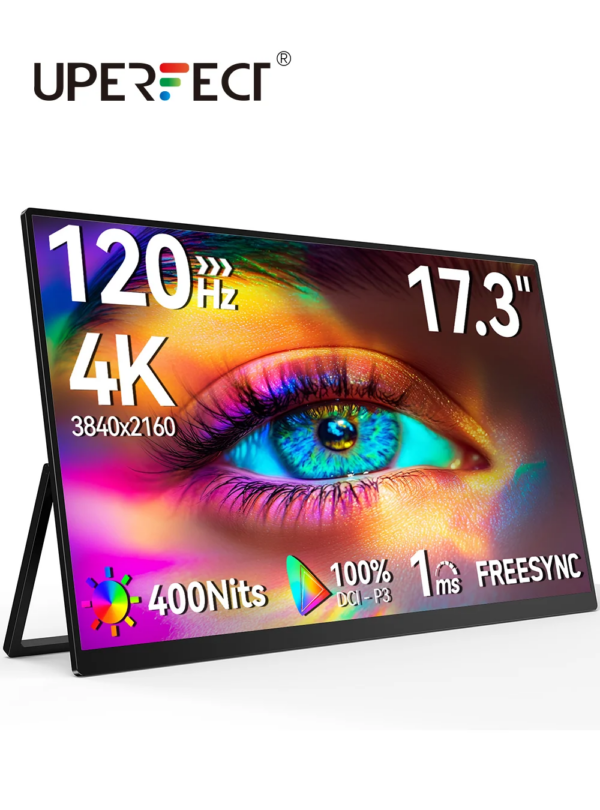 UPERFECT 120Hz Monitor portatile per Samgsung DEX 17.3 pollici 4K 3840*2160 UHD USB
