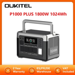 OUKITEL P1000 PLUS centrale elettrica portatile 1800W 1024Wh generatore solare con