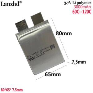 3.7 V li Polimero ad alta velocità 60C 120C Per saldatrice a punti elettrica alimentatore
