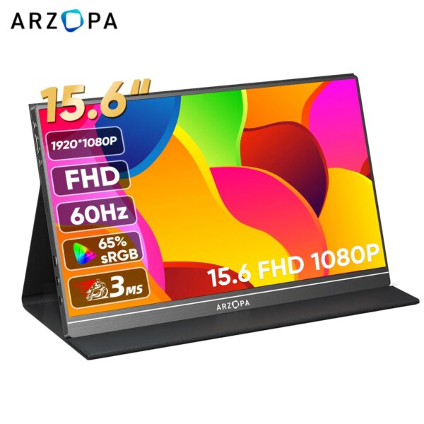 Arzopa Monitor portatile FHD 1080P da 15