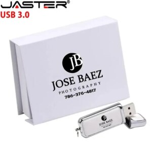Chiavetta USB 3.0 in pelle JASTER 128 GB Stampa a colori Pen Drive 64 GB Logo personalizzato