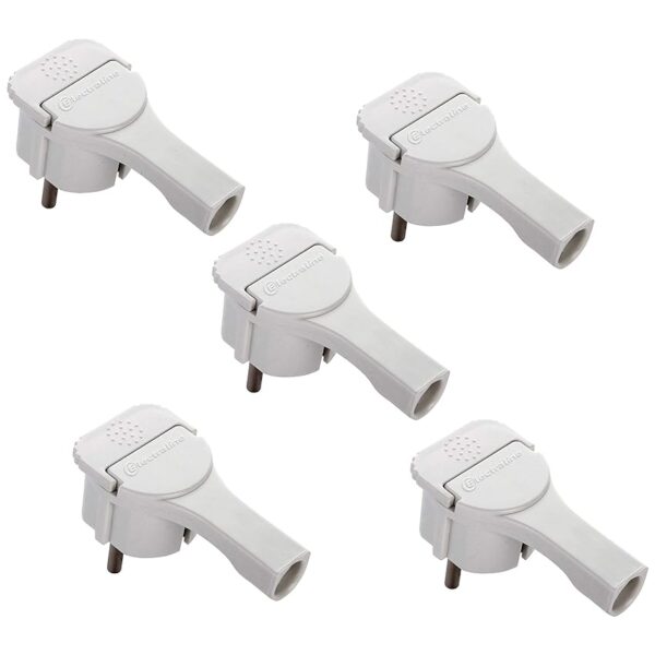 Electraline 92399 Confezione da 5 Spine Schuko