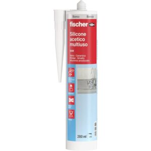 Fischer Silicone Acetico Multiuso Bianco SAM 280 ml