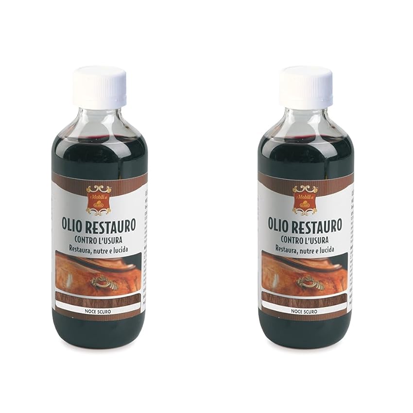 Gubra Olio Restauratore Flacone Noce Scuro 200ml (Confezione da 2) Gubra Olio Restauratore Flacone Noce Scuro 200ml (Confezione da 2)