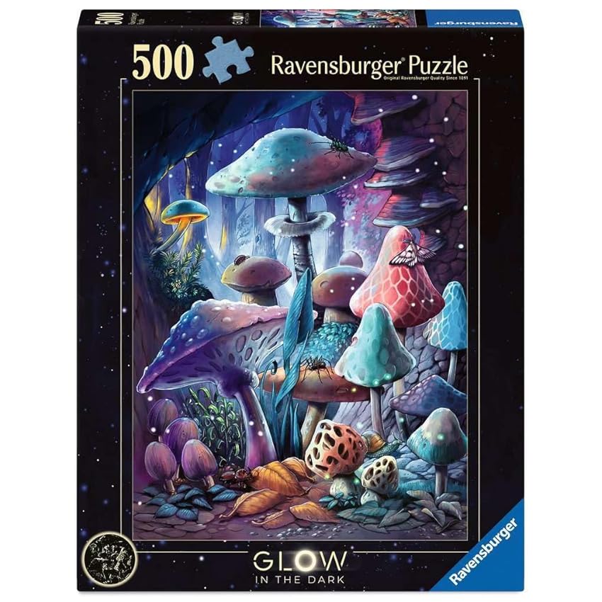 Ravensburger 12001386 Moonlight Mushrooms-Puzzle da 500 Pezzi Ravensburger 12001386 Moonlight Mushrooms-Puzzle da 500 Pezzi