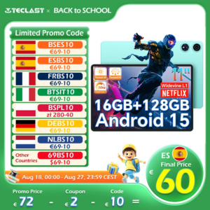 Ai Tablet Pc Teclast P50Ai 11 pollici 90Hz Android 15 (6Gb+10Gb)