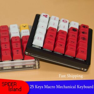 25 tasti Macro Kit tastiera programmazione QMK tramite tastiera retroilluminazione