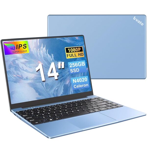 bvate PC Portatile 14 pollici Notebook Win 11 upto 2.8 GHz 256 GB ROM Supporta l'espansione