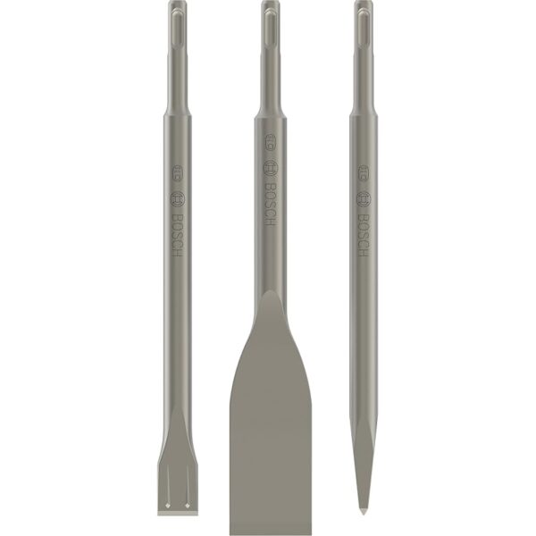 Bosch Professional Set da 3 Pezzi di Scalpelli Long Life SDS plus