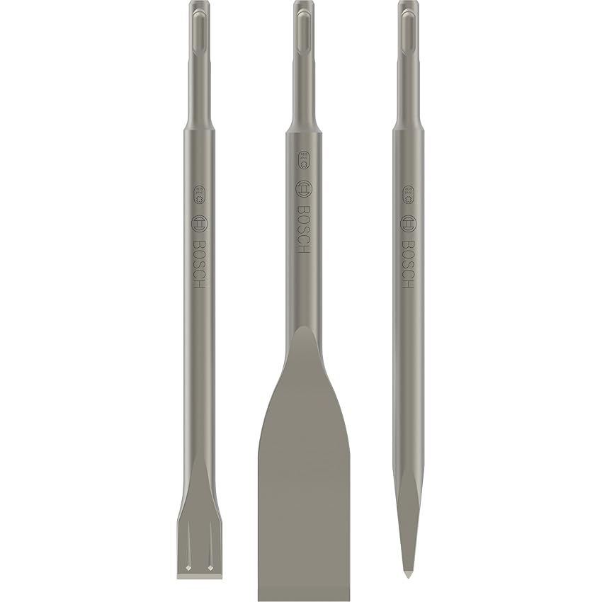 Bosch Professional Set da 3 Pezzi di Scalpelli Long Life SDS plus Bosch Professional Set da 3 Pezzi di Scalpelli Long Life SDS plus