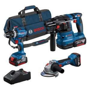 Bosch Professional 18V System Combo kit a batteria: GSB 18V-45 + GBH 18V