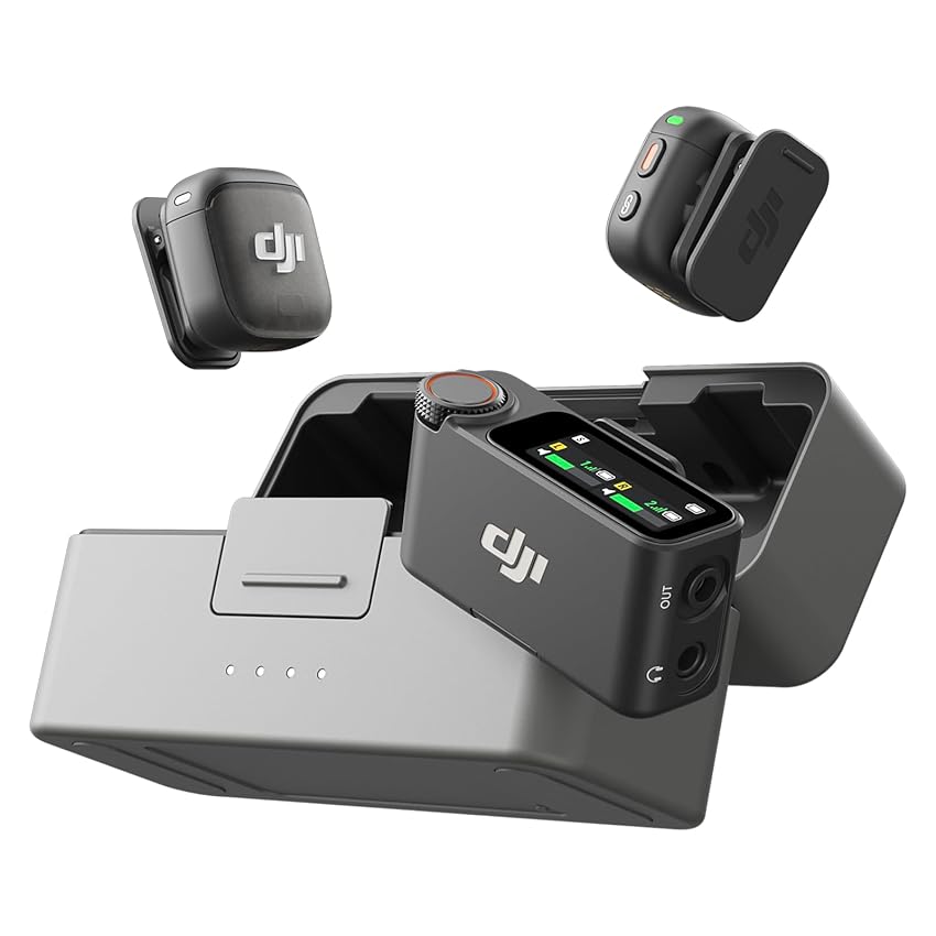 DJI Mic 3 (2 TX + 1 RX + Custodia di ricarica) DJI Mic 3 (2 TX + 1 RX + Custodia di ricarica)