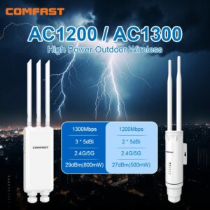 COMFAST AC1200/AC1300 Router AP esterno 2.4G/5G Dual Dand Estensore di segnale a lungo
