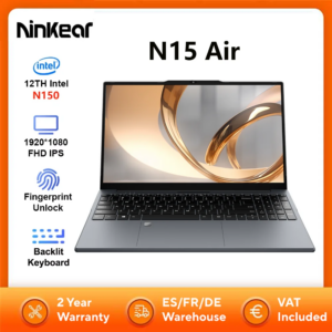 Ninkear N15 Air Laptop Intel N150 16GB DDR4 512GB SSD 15.6" FHD Tastiera retroilluminata