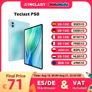 Teclast P50 Tablet Android 14 11 "IPS Max 14GB RAM 128GB ROM Unisoc T606 fotocamera 8