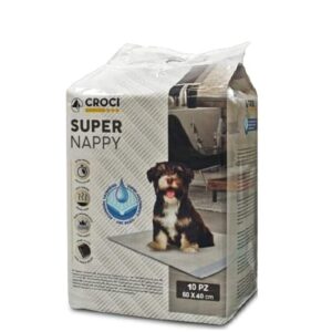 Croci Super Nappy - Tappetini Igienici per Cani 60X40 cm 10 Pezzi