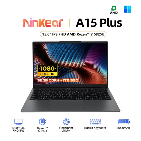 Laptop da gioco Ninkear A15 Plus 15