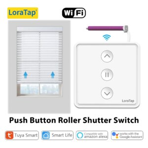 LoraTap Tenda per tapparelle Tende Interruttore a pulsante Tuya Smart Life Motore